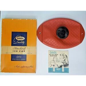 Ice Cap Bag Vintage Standard Size By Davol Rubber Co. Rhode Island Box New U135